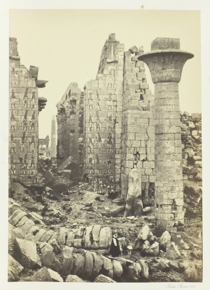 The Court of Shishak, 1857. Creator: Francis Frith.