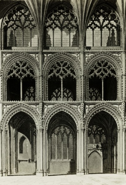 Ely Cathedral: Choir from an Engraving, c. 1891. Creator: Frederick Henry Evans.