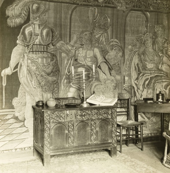 Kelmscott Manor: Tapestry Details, 1896. Creator: Frederick Henry Evans.
