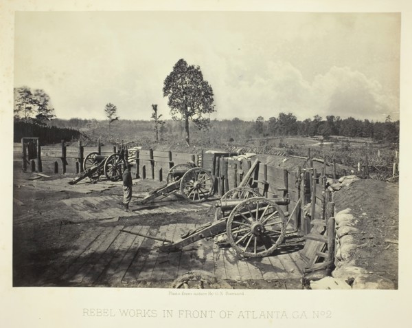 Rebel Works in Front of Atlanta, GA, No. 2, 1864. Creator: George N. Barnard.