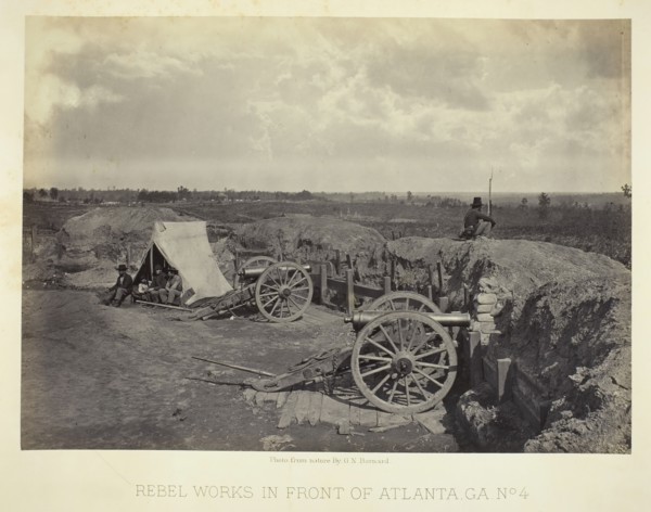 Rebel Works in Front of Atlanta, GA, No. 4, 1864. Creator: George N. Barnard.