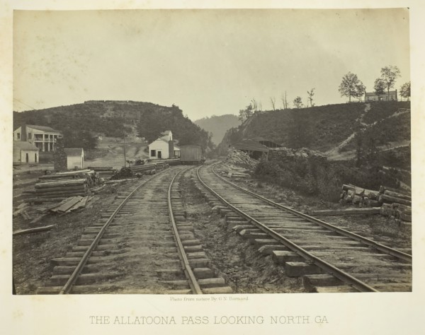 The Allatoona Pass, looking North, GA, 1866. Creator: George N. Barnard.