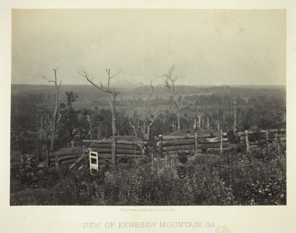 View of Kenesaw Mountain, Ga., 1866. Creator: George N. Barnard.