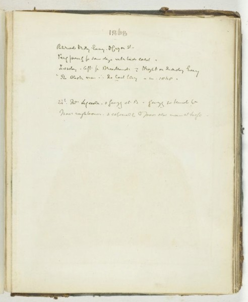 Untitled [page of text relating to Broadlands], 1868. Creator: Georgina Cowper.