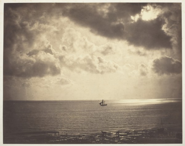 Brig on the Water, 1856. Creator: Gustave Le Gray.