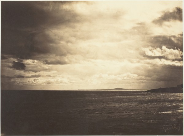 Cloudy Sky, Mediterranean Sea, 1857. Creator: Gustave Le Gray.