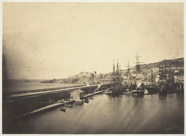 The Jetty at Sète, 1857. Creator: Gustave Le Gray.