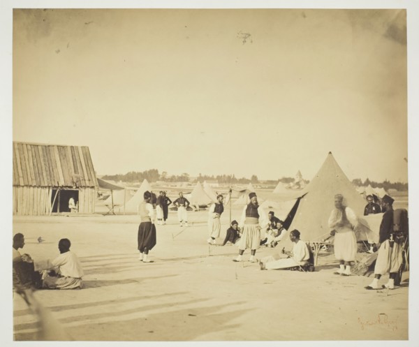 Untitled (Zouaves), 1857. Creator: Gustave Le Gray.