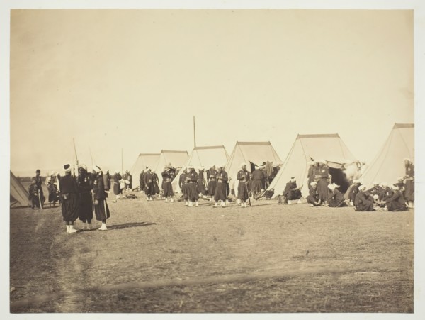 Untitled [Zouaves], 1857. Creator: Gustave Le Gray.