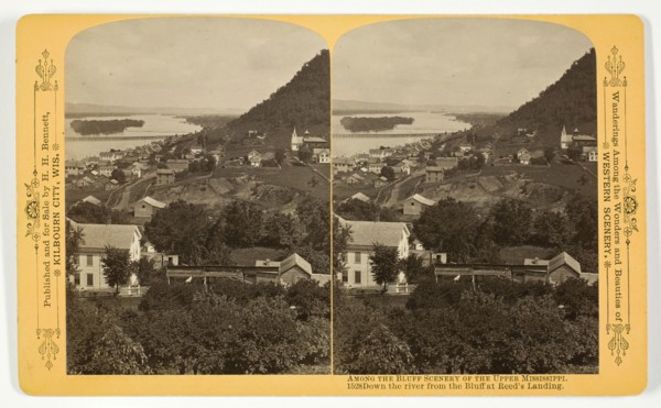 Down the river from the Bluff at Reed's Landing, 1889. Creator: Henry Hamilton Bennett.