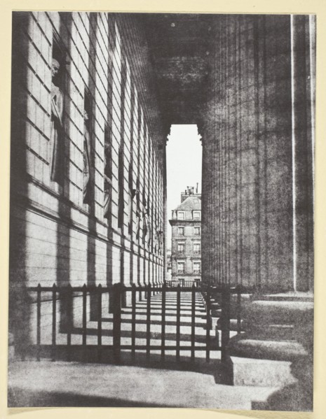 Colonnade de l'église de la Madeleine, 1842/50, printed 1965. Creator: Hippolyte Bayard.