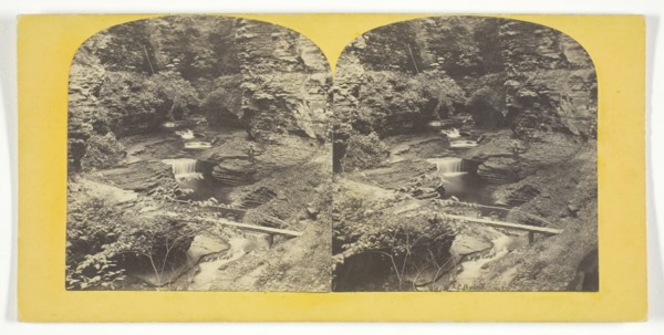 View in Freers Glen at Watkins N.Y. 2d Glen, 1860/65. Creator: J. C. Burritt.
