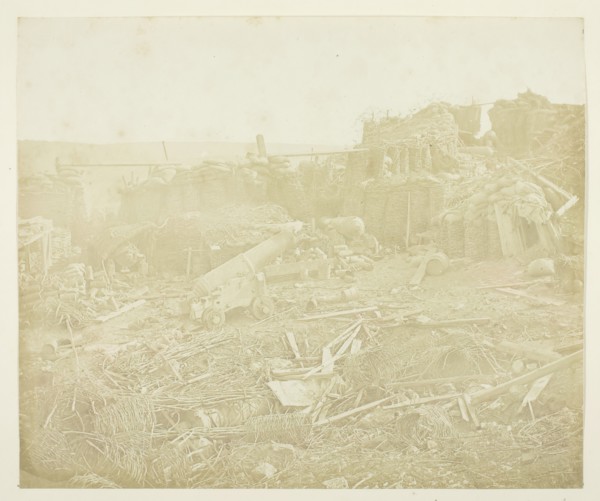 Interior of the Mamelon, 1855. Creator: James Robertson.