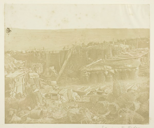 Interior of the Redan, 1855. Creator: James Robertson.