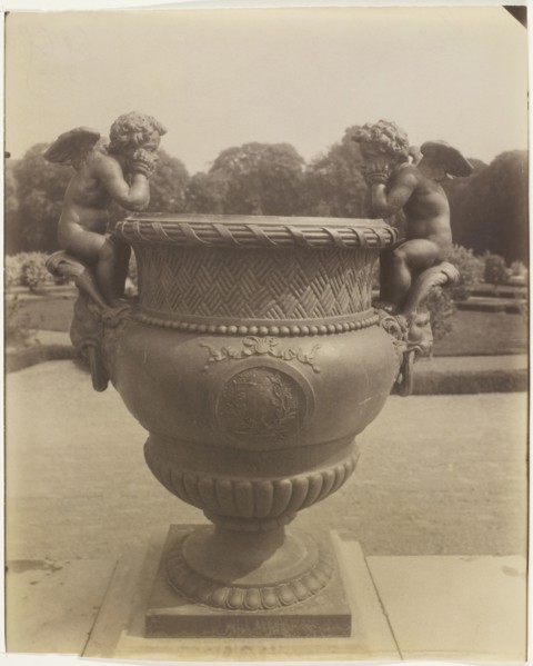 Versailles, Vase par Ballin, 1905. Creator: Eugene Atget.