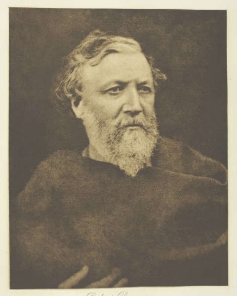 Robert Browning, 1865, printed c. 1893. Creator: Julia Margaret Cameron.