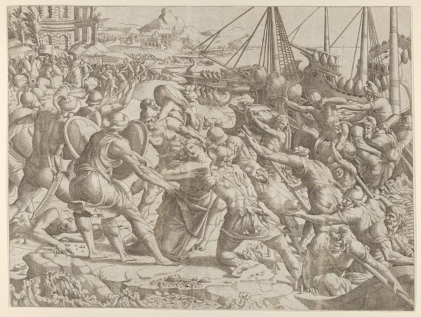 The Abduction of Helen, 1535-55. Creator: Jean Mignon.
