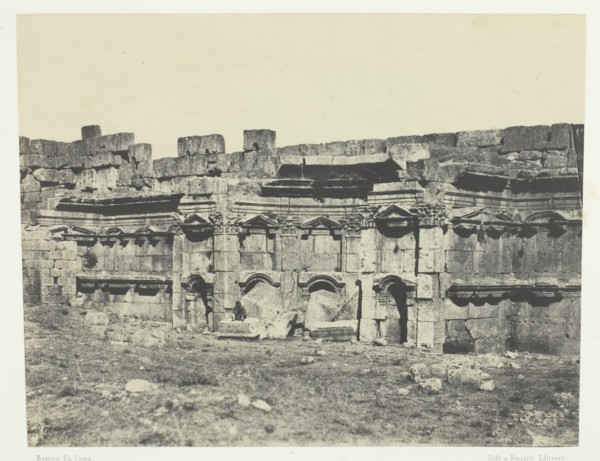 Baalbeck, Intérieur De L'Enceinte Des Temples Du Soleil Et De Jupiter; Syrie, 1849/51, printed 1852. Creator: Maxime du Camp.