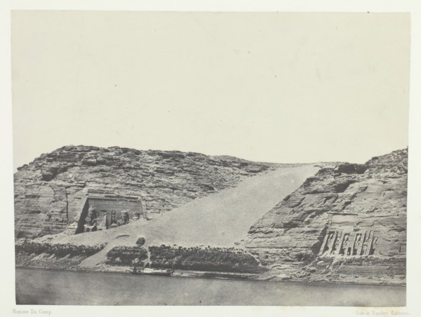Ibsamboul, Les Deux Spéos; Nubie, 1849/51, printed 1852. Creator: Maxime du Camp.