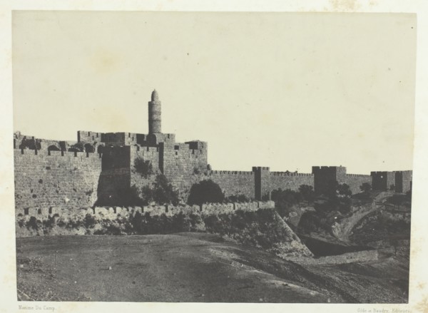 Jérusalem, Partie Occidentale Des Murailles; Palestine, 1849/51, printed 1852. Creator: Maxime du Camp.