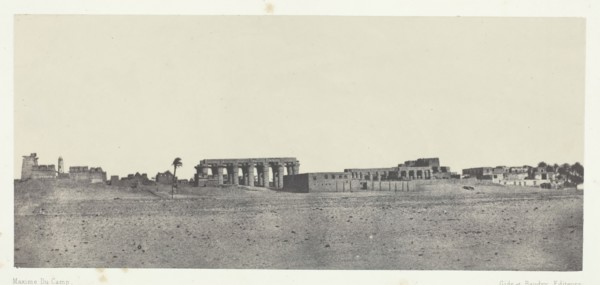 Louqsor, Vue Générale des Ruines; Thèbes, 1849/51, printed 1852. Creator: Maxime du Camp.