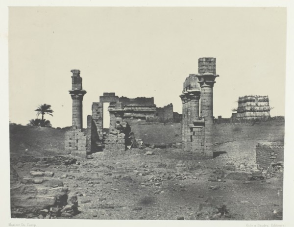 Temple d'Hermontis, Haute-Egypte, 1849/51, printed 1852. Creator: Maxime du Camp.