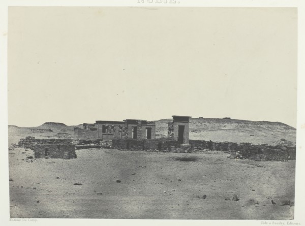 Temple et Village de Débôd, Parembole de l'Itinéraire d'Antonin; Nubie, 1849/51, printed 1852. Creator: Maxime du Camp.