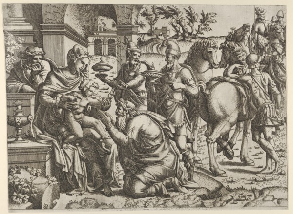 Adoration of the Magi, ca. 1545. Creator: Jean Mignon.