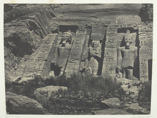 Ibsamboul, Partie Méridionale Du Spéos D'Hathor; Nubie, 1849/51, printed 1852. Creator: Maxime du Camp.