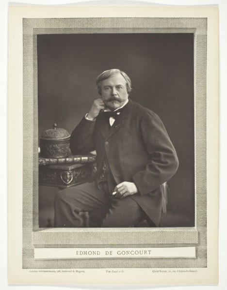 Edmond de Goncourt (French writer and critic, 1822-1896), c. 1853/76. Creator: Nadar.