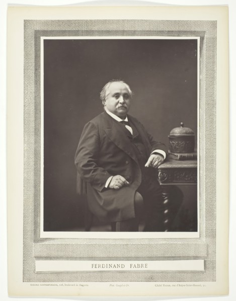 Ferdinand Fabre, 1853/76. Creator: Nadar.