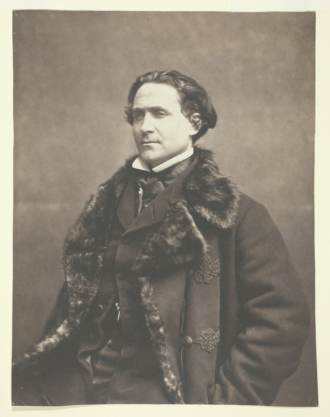 Portrait of La Fontaine, c. 1854-1860. Creator: Nadar.