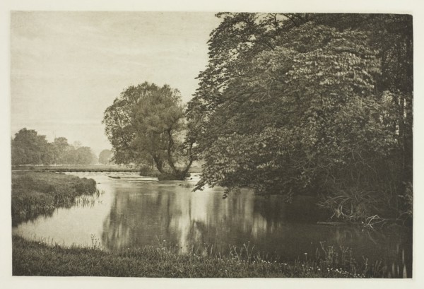 Crow-Island Stream, River Wye, 1880s. Creator: Peter Henry Emerson.
