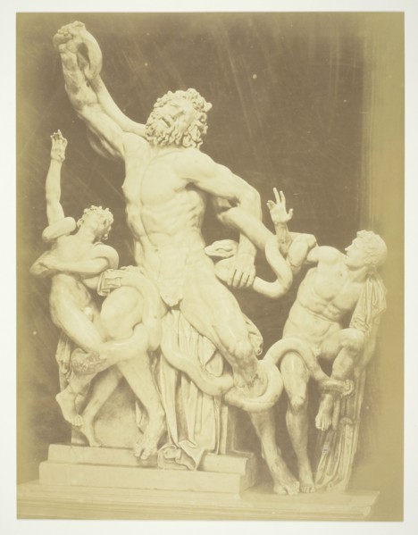 Untitled (Statue of the Laocoon), c. 1857. Creator: Robert MacPherson.
