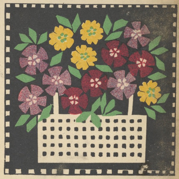 Basket of Flowers, 1907. Creator: Leopoldine Kolbe.