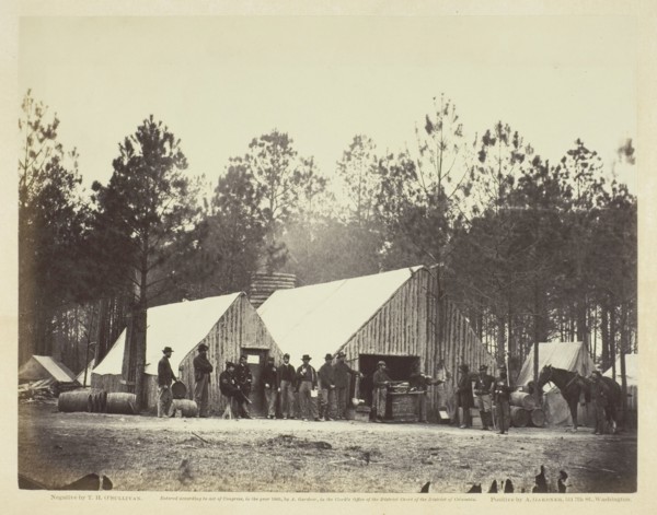Commissary Department, Head-Quarters Army of the Potomac, February 1864. Creator: Alexander Gardner.