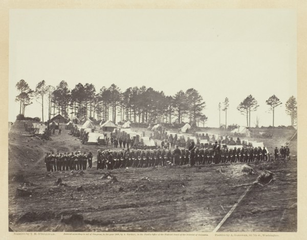 Guard Mount, Head-Quarters Army of the Potomac, February 1864. Creator: Alexander Gardner.
