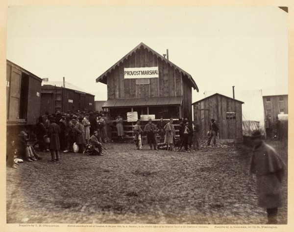 Provost Marshal's Office, Aquia Creek, February 1863. Creator: Alexander Gardner.