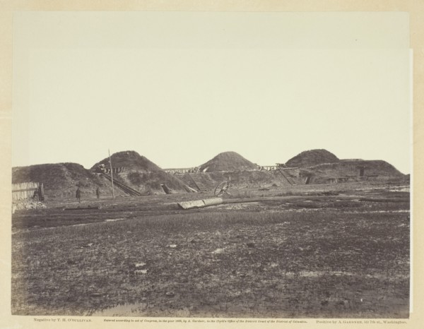 Three First Traverses on Land End, Fort Fisher, North Carolina, January 1865. Creator: Alexander Gardner.