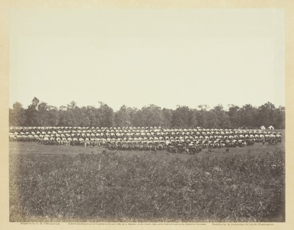 Wagon Park, Brandy Station, Virginia, May 1863. Creator: Alexander Gardner.