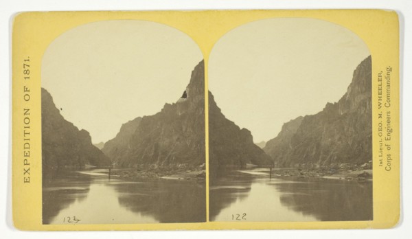 View across Black Cañon. The grand walls in perspective, 1871. Creator: Tim O'Sullivan.