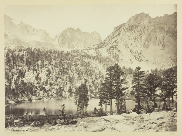 Alpine Lake, in the Sierra Nevada, California, 1871. Creator: Tim O'Sullivan.