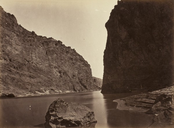 Black Cañon, Colorado River, Looking Below, Near Camp 7, 1871. Creator: Tim O'Sullivan.