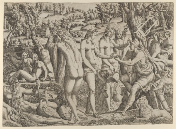 The Judgment of Paris, 1535-55. Creator: Jean Mignon.