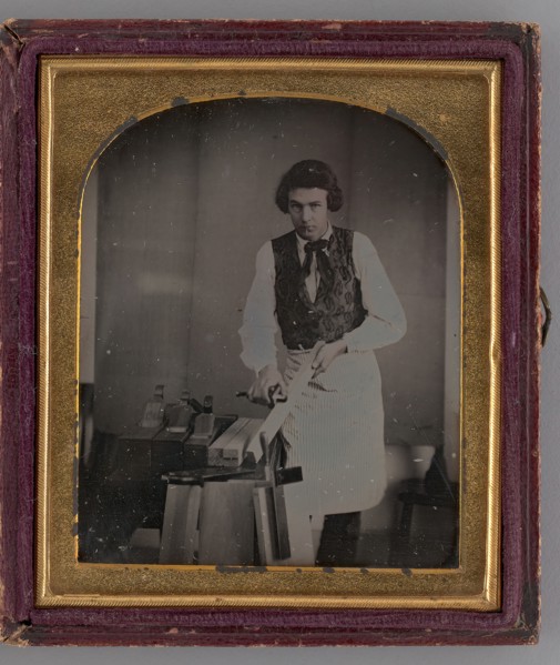 Untitled (Portrait of a Carpenter), 1850. Creator: Unknown.