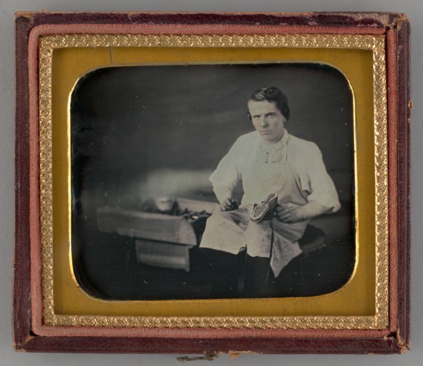 Untitled (Portrait of a Cobbler), 1853. Creator: Unknown.