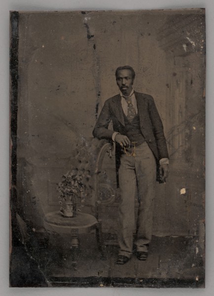 Untitled (Portrait of a Standing Man), 1860s. Creator: Unknown.