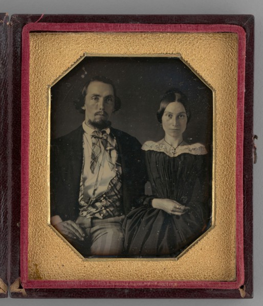 Untitled (Portrait of a Woman and a Man), 1844. Creator: Unknown.