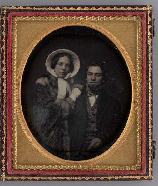 Untitled (Portrait of a Woman and a Man), 1854. Creator: Unknown.