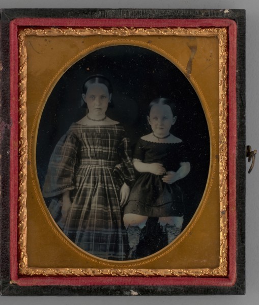 Untitled (Portrait of Two Girls), 1865. Creator: Unknown.